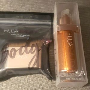 NEW!!!! Huda Beauty Bronze Highlighter and Body Brush